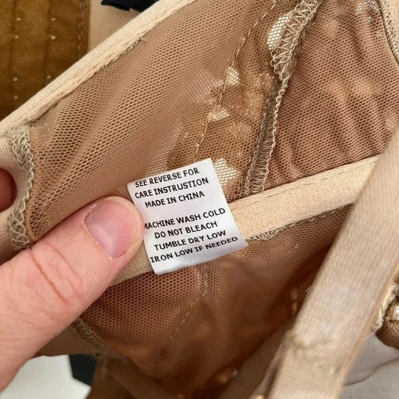 NWT Jluxlabel gold lace corset bra size small - Picture 5 of 7